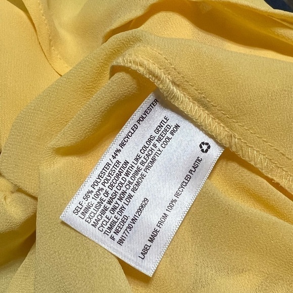 Wild Fable Yellow Flutter Top (Sz M) - Picture 10 of 12